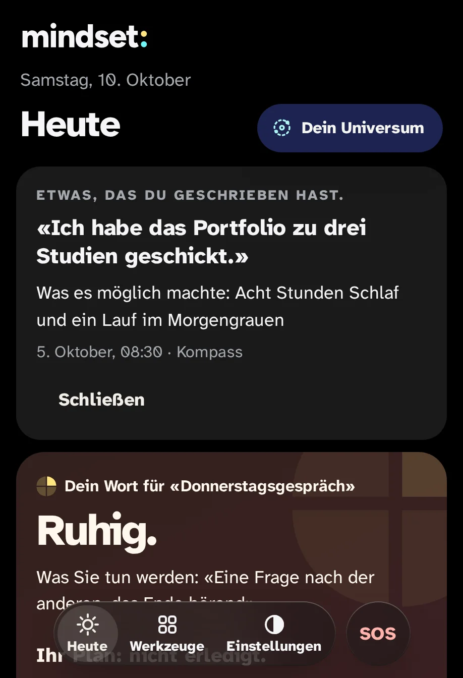 Heute in einem Tag unten: etwas, das Sie geschrieben haben, schickte ich das Portfolio an drei Studien, und was es möglich machte.
