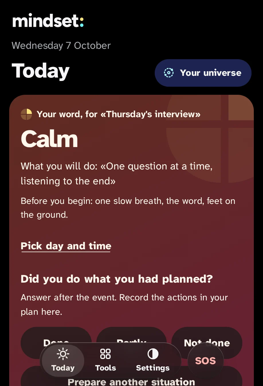 Today with the live energy: the same card, with brighter colors.