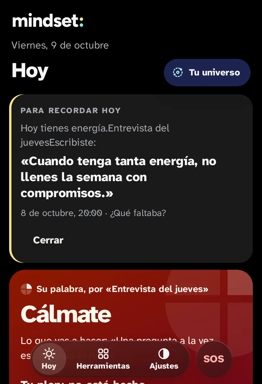 Hoy en un día con energía: "Recordar hoy" es la trampa escrita después de un viaje.