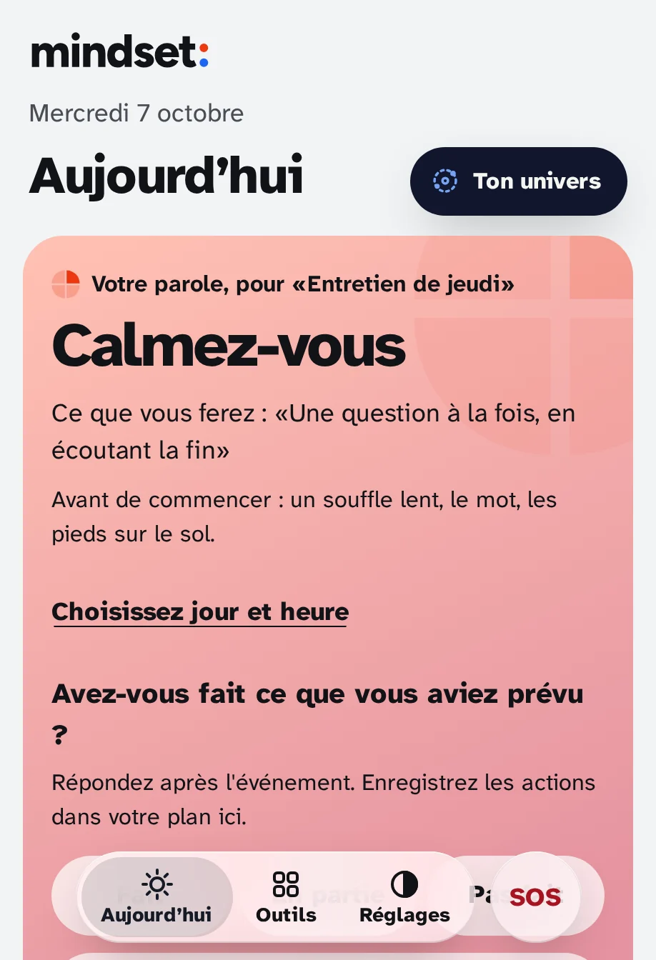 Aujourd'hui avec l'énergie vivante: la même carte, avec des couleurs plus vives.