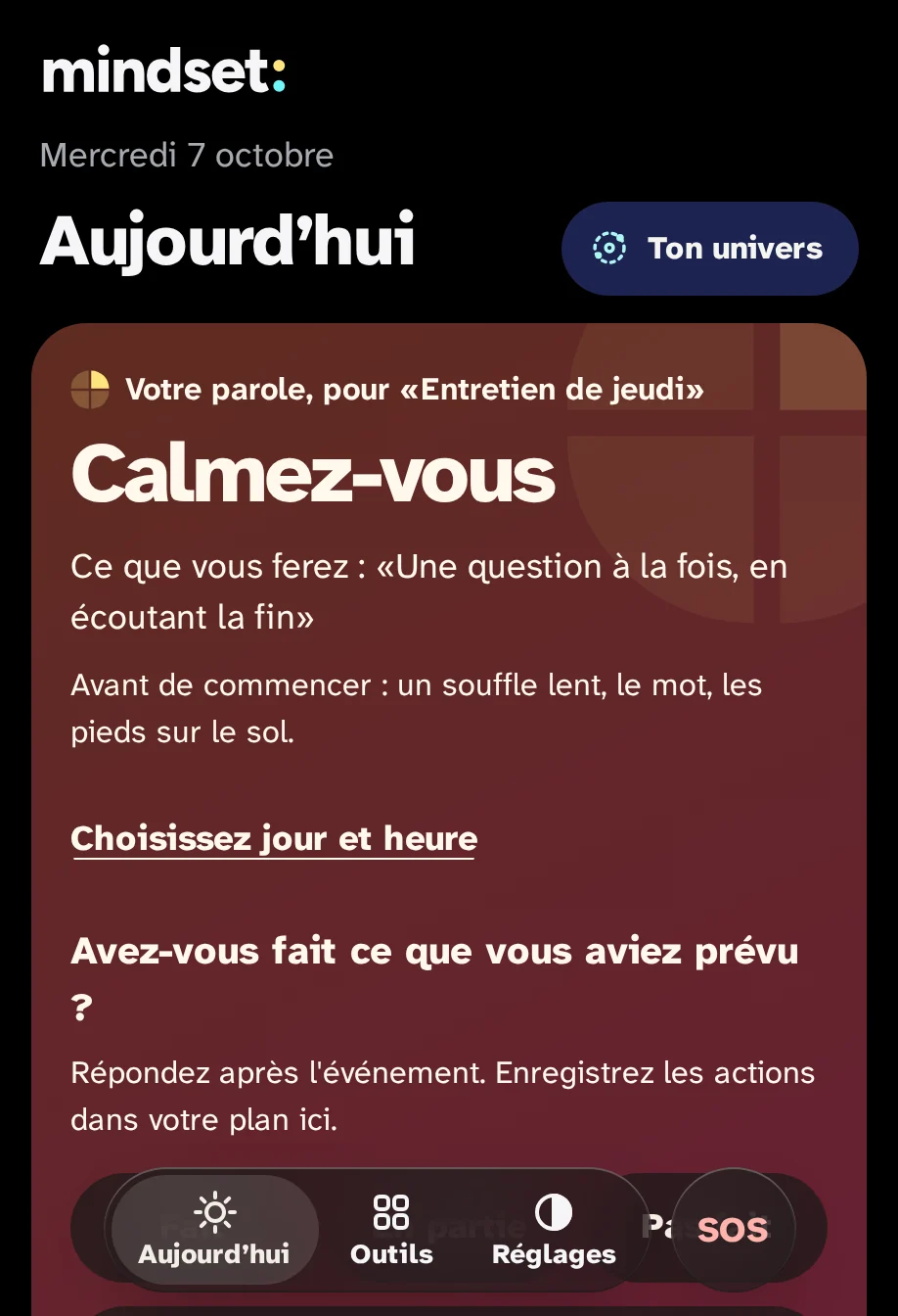 Aujourd'hui avec l'énergie vivante: la même carte, avec des couleurs plus vives.