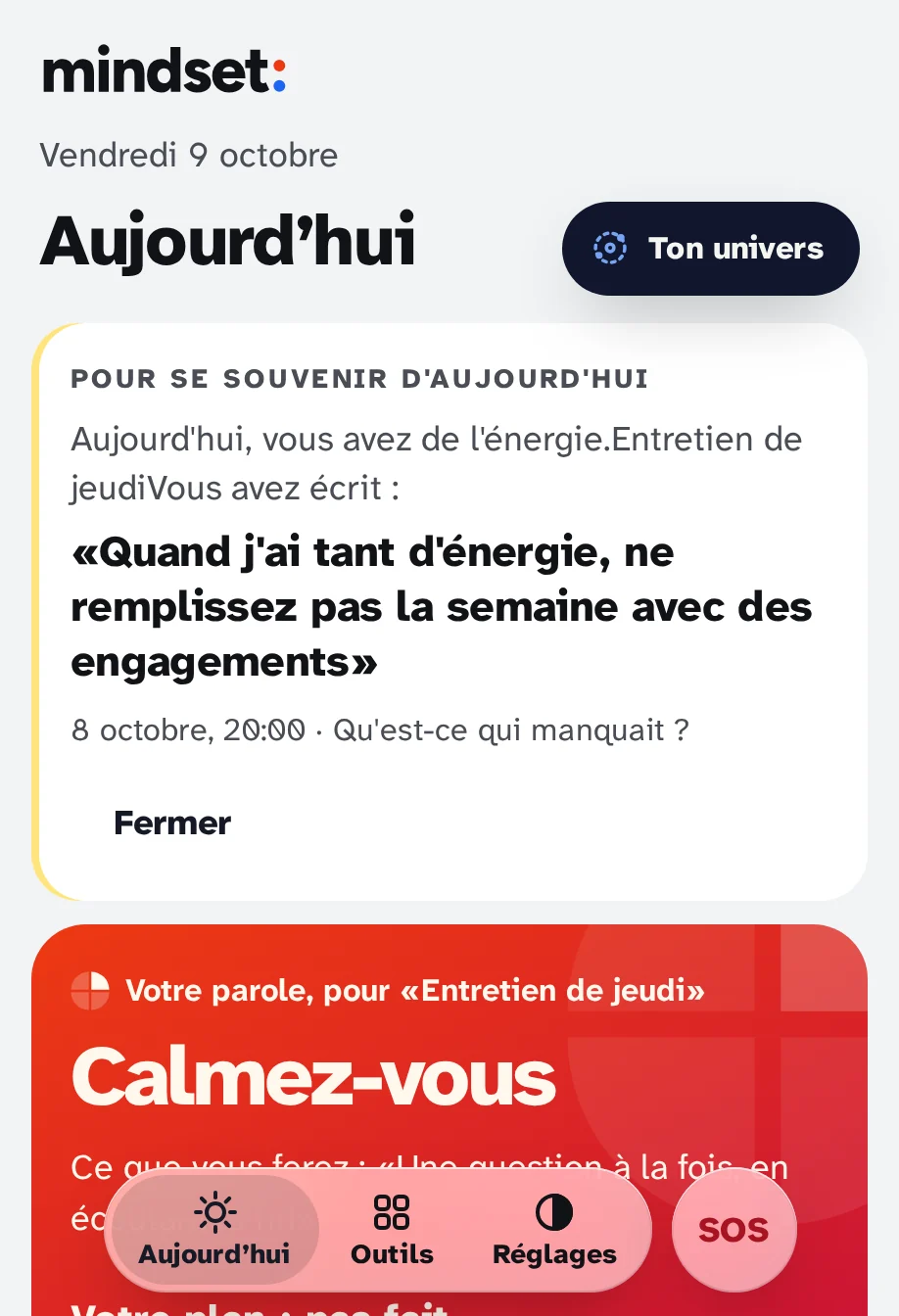 Aujourd'hui, dans une journée d'énergie : "Pour se rappeler aujourd'hui" est le piège écrit après un voyage.