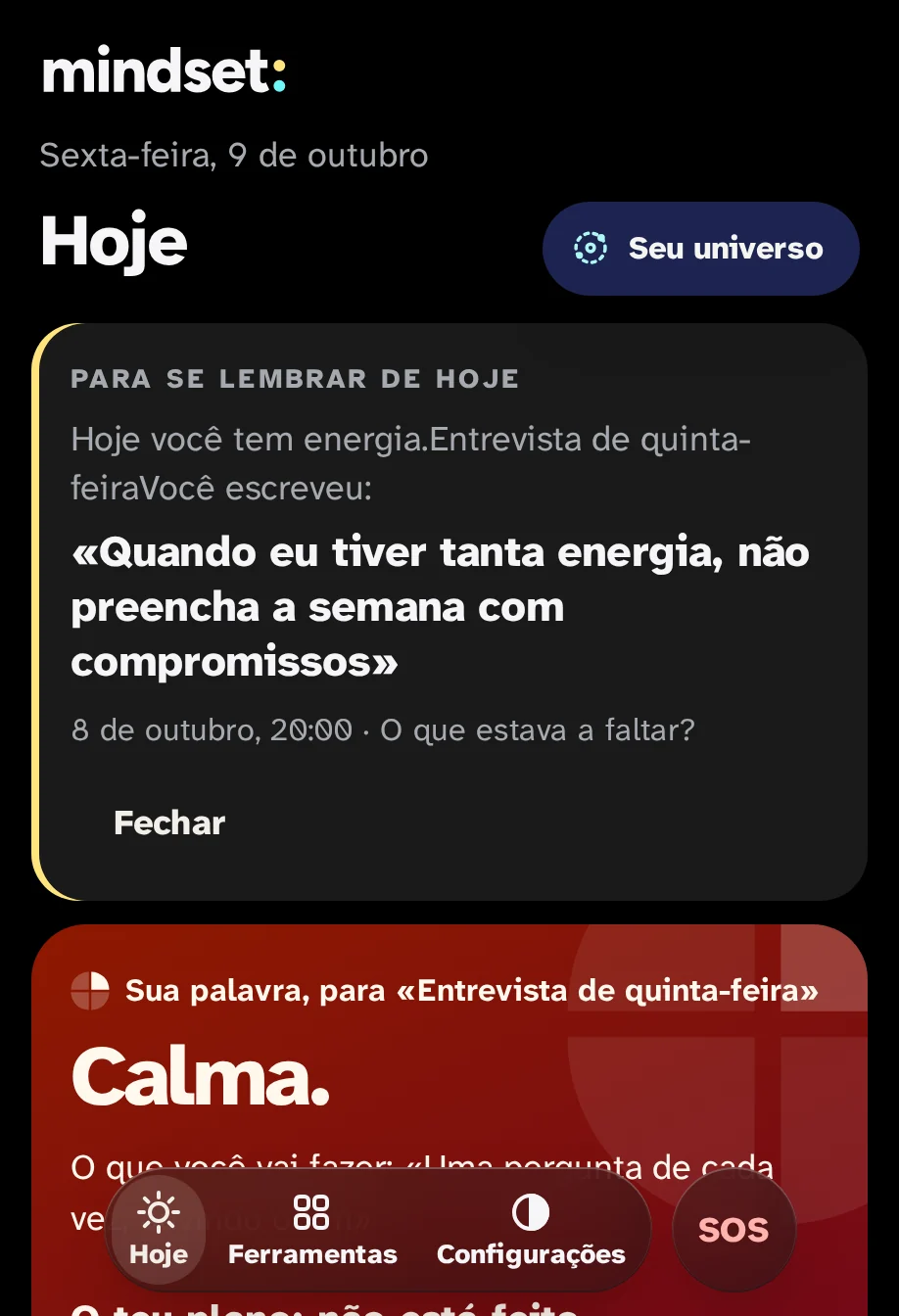 Hoje em um dia com energia: "Lembre-se de hoje" é a armadilha escrita após uma viagem.